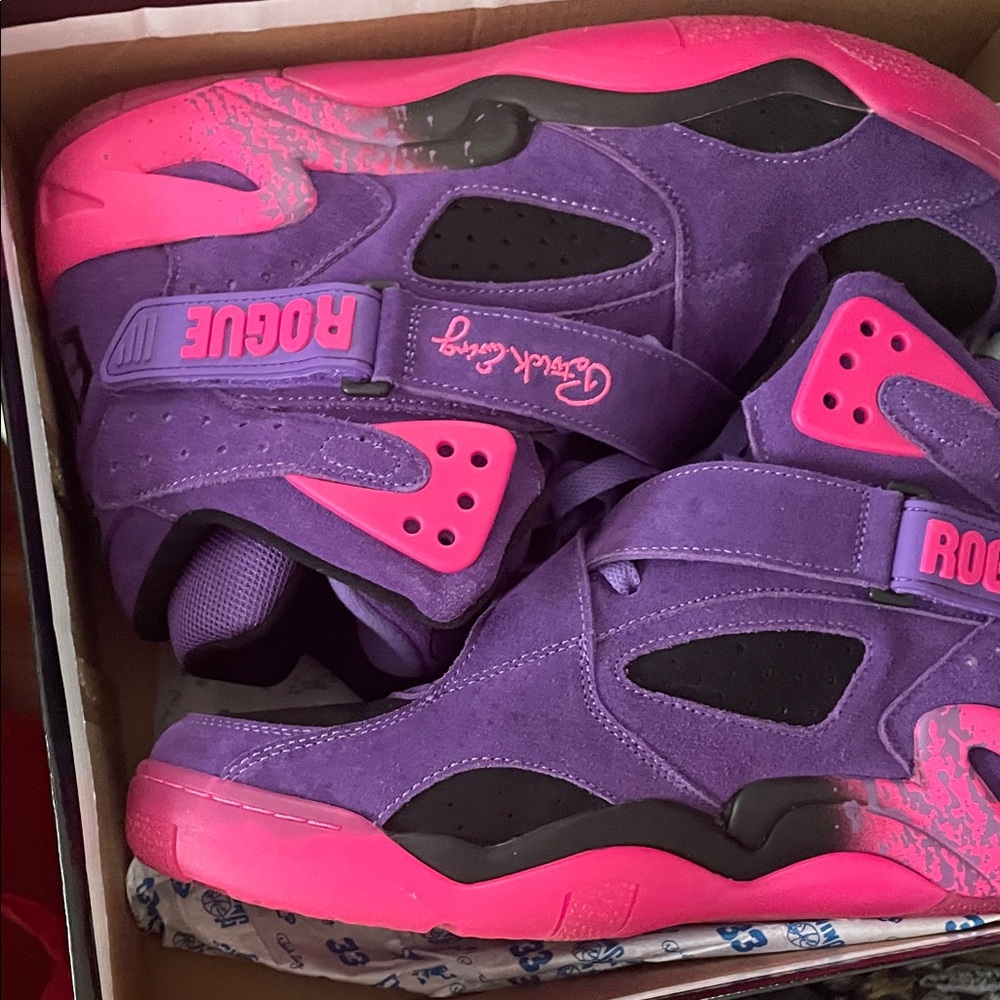 Rogue Kids Sneakers - Vibrant Purple and Pink